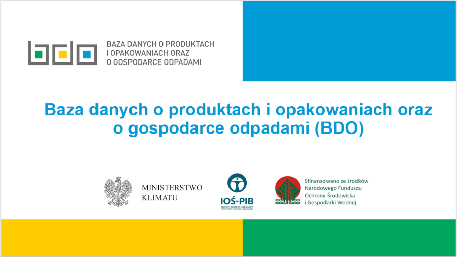 Infografika o Bazie danych o produktach i opakowaniach oraz o gospodarce odpadami BDO